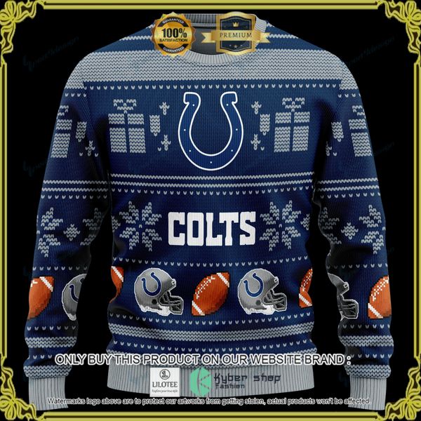 nfl indianapolis colts team personalized woolen knitted sweater 1 15695
