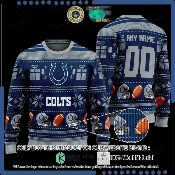 nfl indianapolis colts team personalized woolen knitted sweater 1 54873