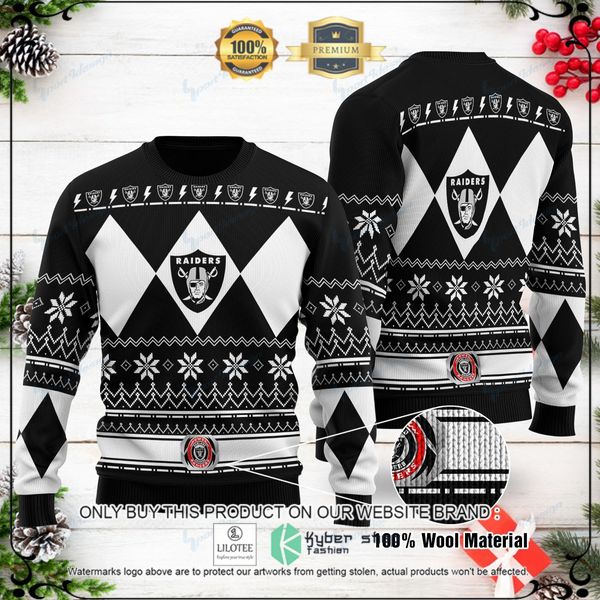 nfl las vegas raiders woolen knitted sweater 1 89292
