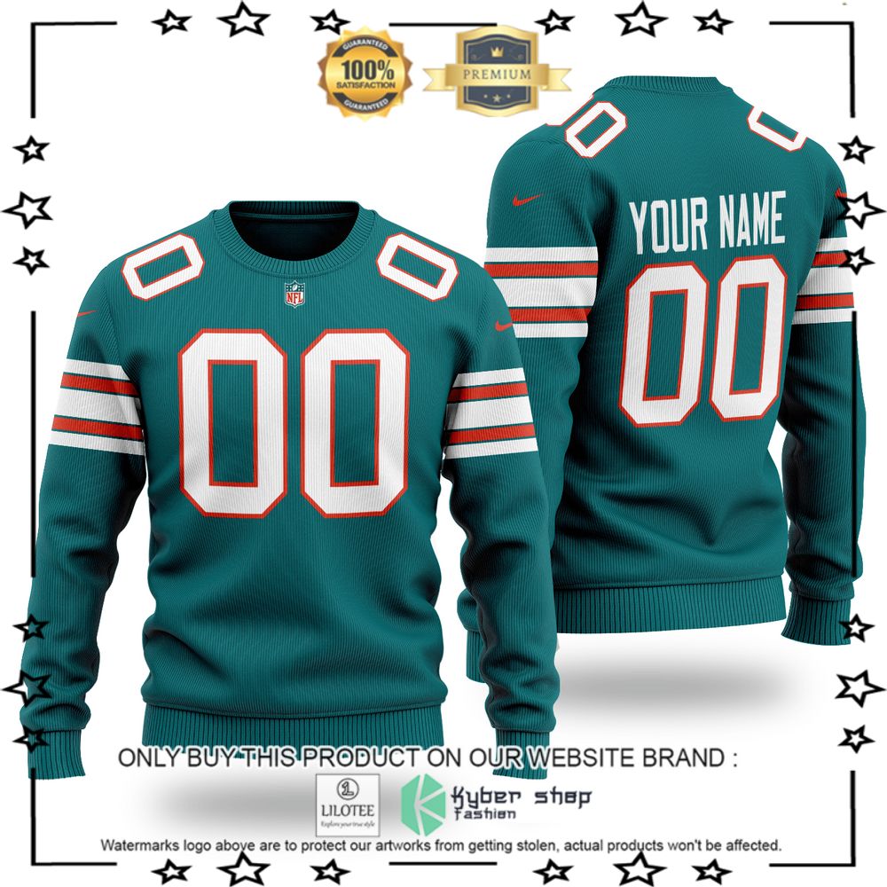 nfl miami dolphins personalized christmas sweater 1 63616