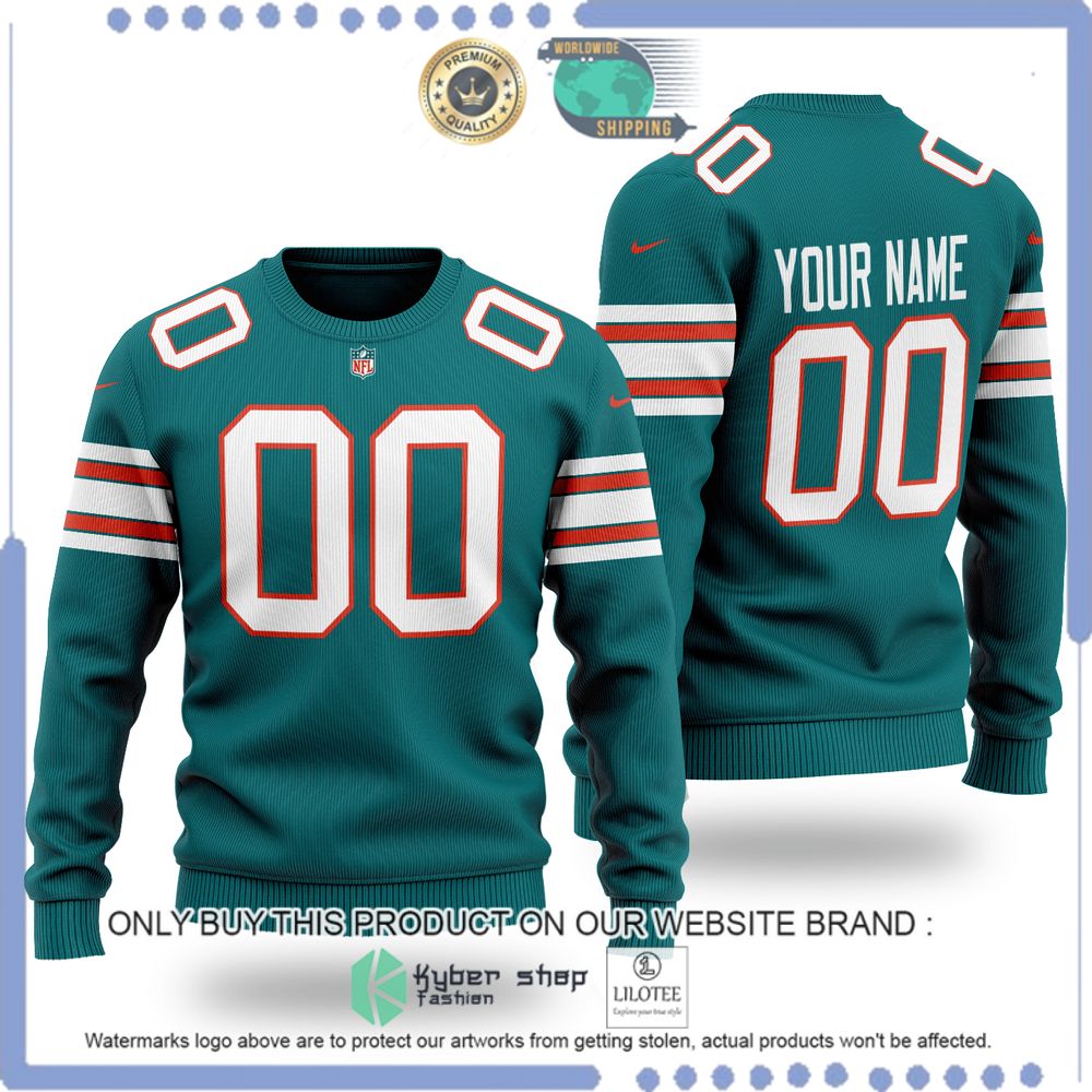 nfl miami dolphins personalized christmas sweater 1 79464
