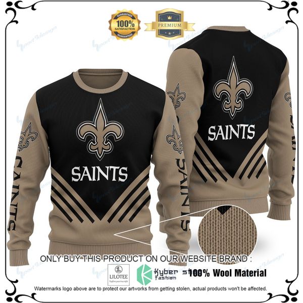 nfl new orleans saints team woolen knitted sweater 1 28483