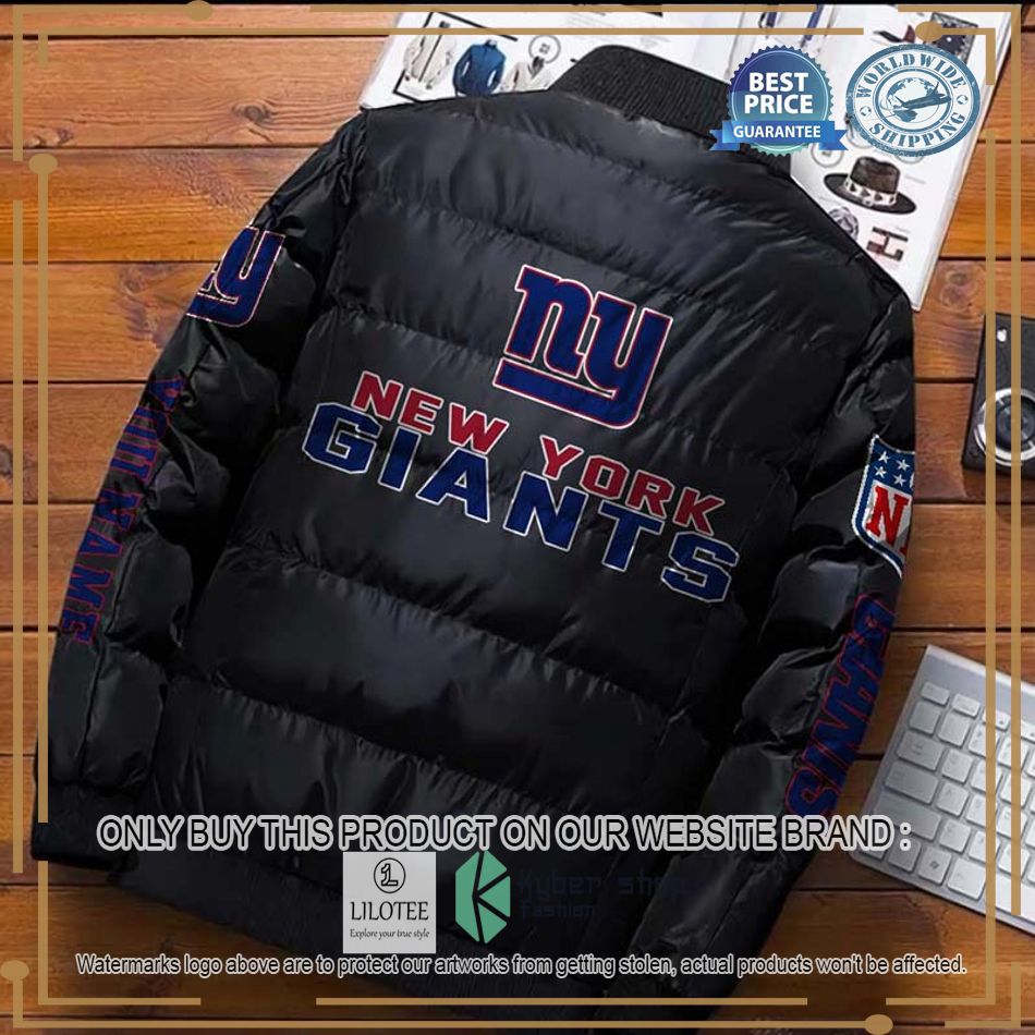nfl new york giants logo helmet custom name down jacket 2 22685