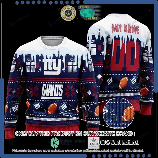 nfl new york giants personalized woolen knitted sweater 1 83693