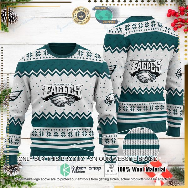 nfl philadelphia eagles woolen knitted sweater 1 28828