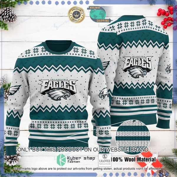 nfl philadelphia eagles woolen knitted sweater 1 62931