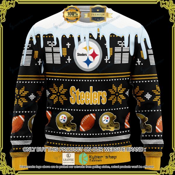 nfl pittsburgh steelers personalized woolen knitted sweater 1 57441