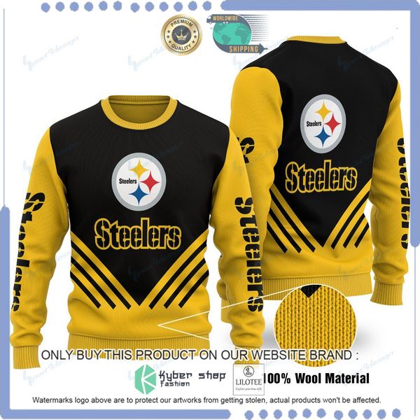 nfl pittsburgh steelers team woolen knitted sweater 1 1361