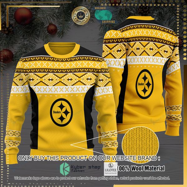 nfl pittsburgh steelers woolen knitted sweater 1 58435