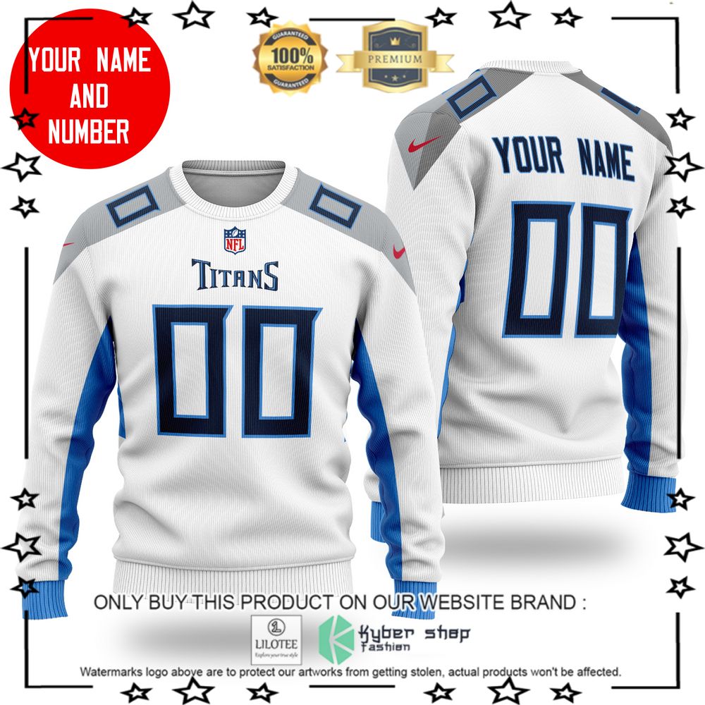nfl tennessee titans personalized white wool sweater 1 85472