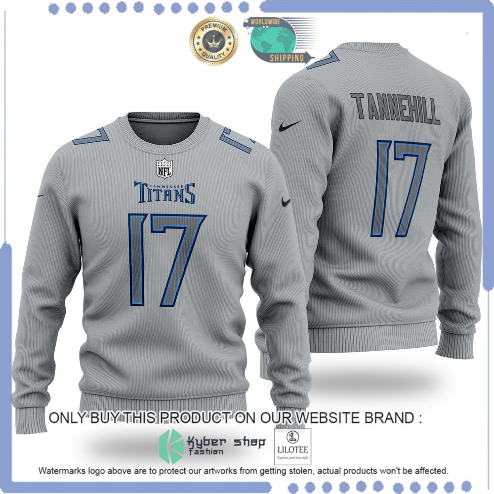 nfl tennessee titans ryan tannehill wool sweater 1 10921