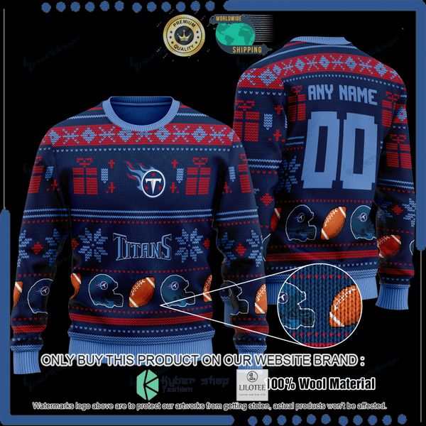 nfl tennessee titans team personalized woolen knitted sweater 1 44416