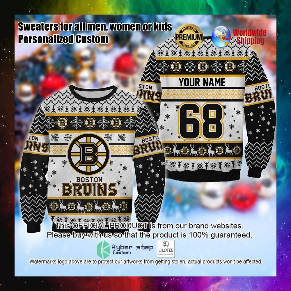 nhl boston bruins personalized christmas sweater 1 84
