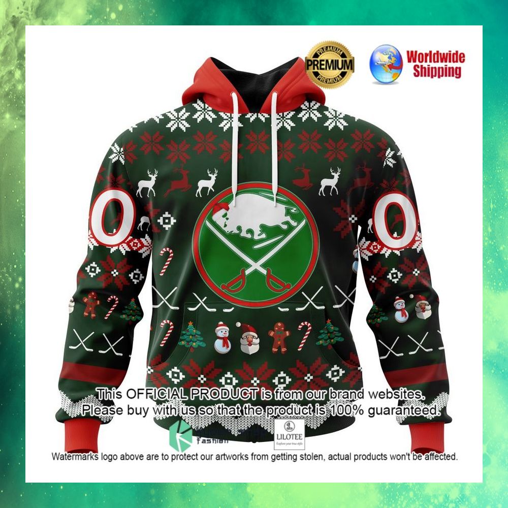 nhl buffalo sabres team santa hat personalized 3d hoodie shirt 1 413