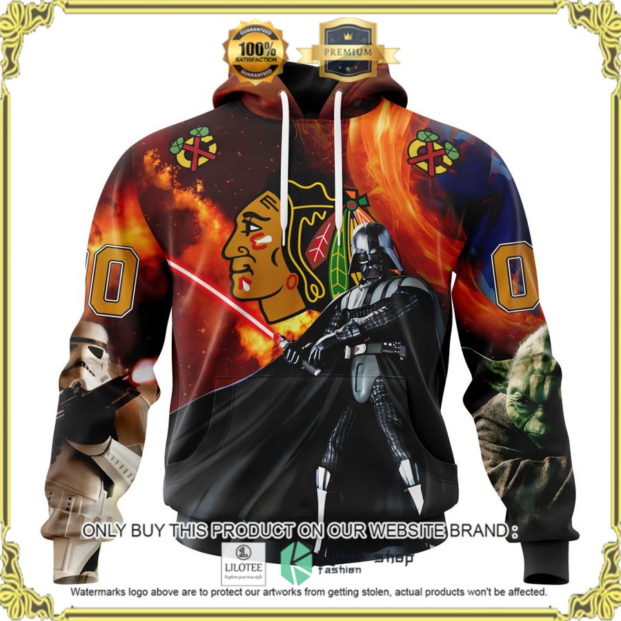 nhl chicago blackhawks star wars personalized 3d hoodie shirt 1 20292