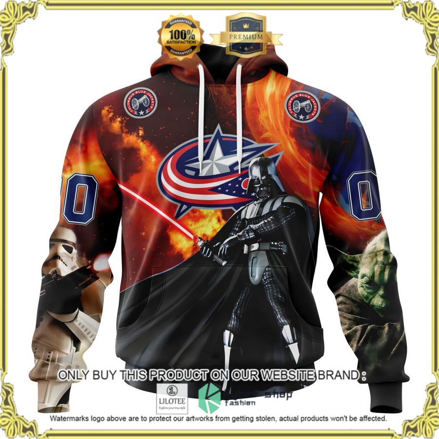 nhl columbus blue jackets star wars personalized 3d hoodie shirt 1 83694