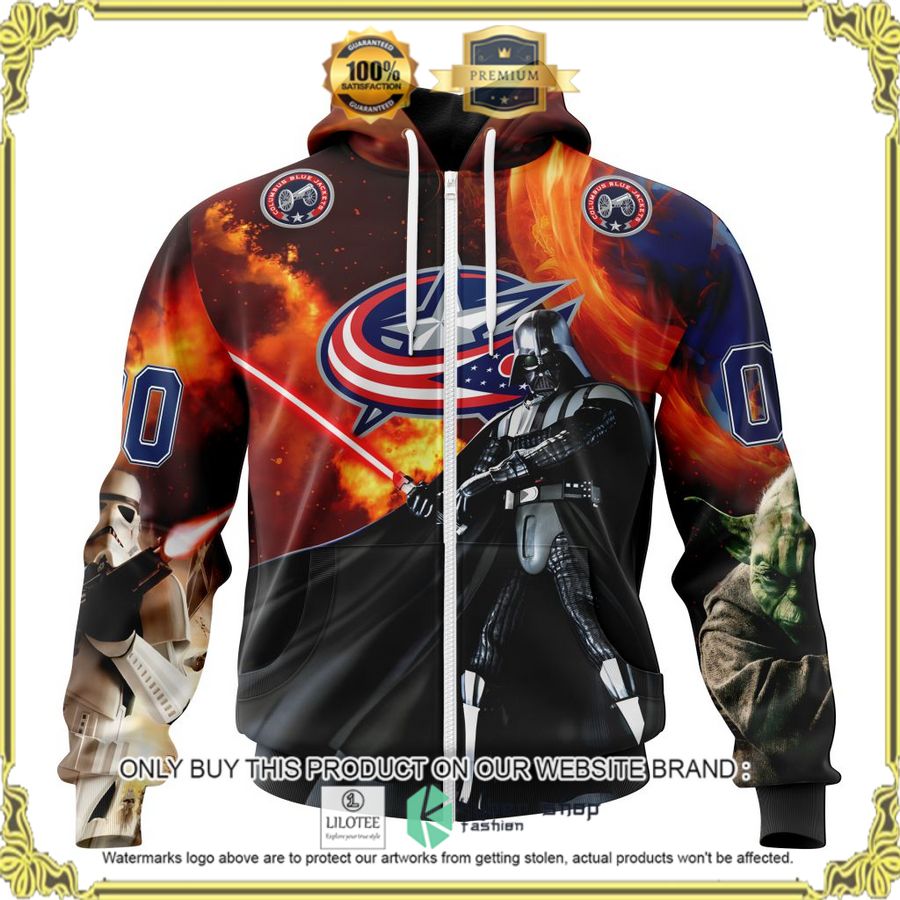 nhl columbus blue jackets star wars personalized 3d hoodie shirt 2 30799