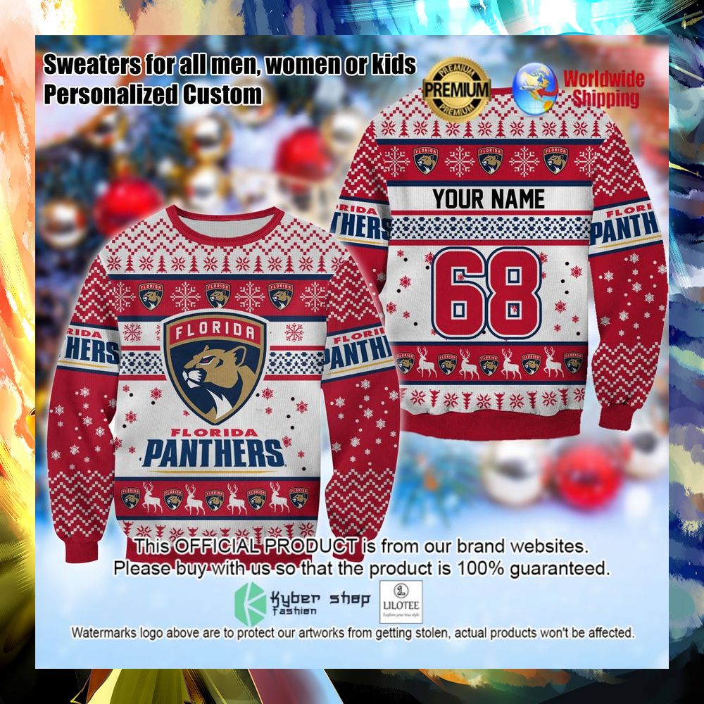 nhl florida panthers personalized christmas sweater 1 934
