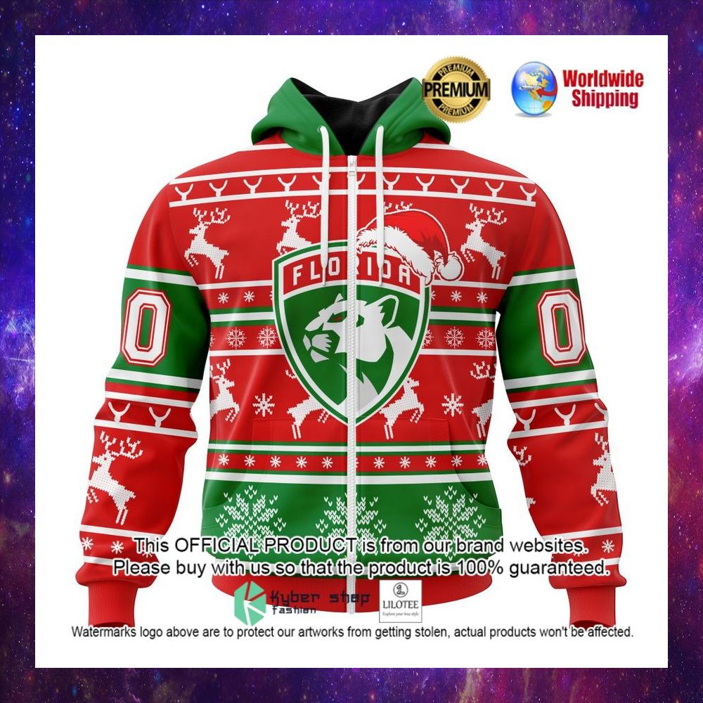 nhl florida panthers santa hat personalized 3d hoodie shirt 1 38