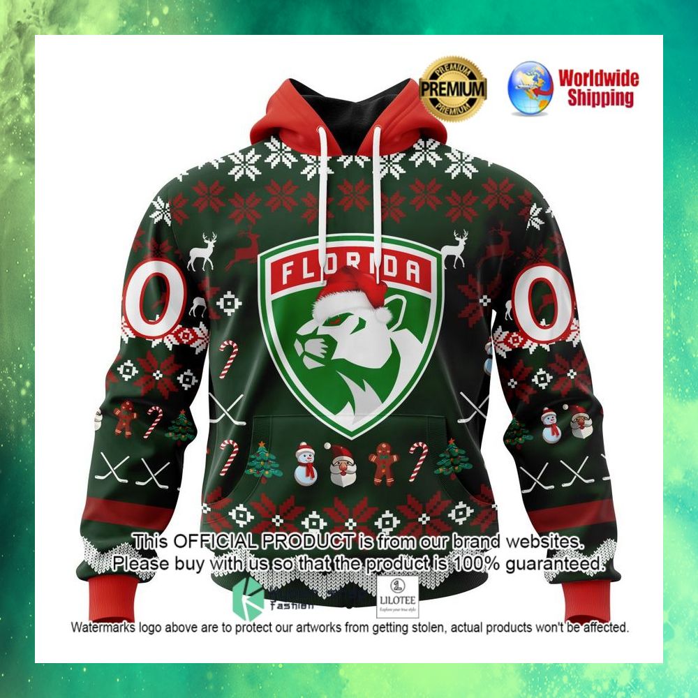nhl florida panthers team santa hat personalized 3d hoodie shirt 1 612