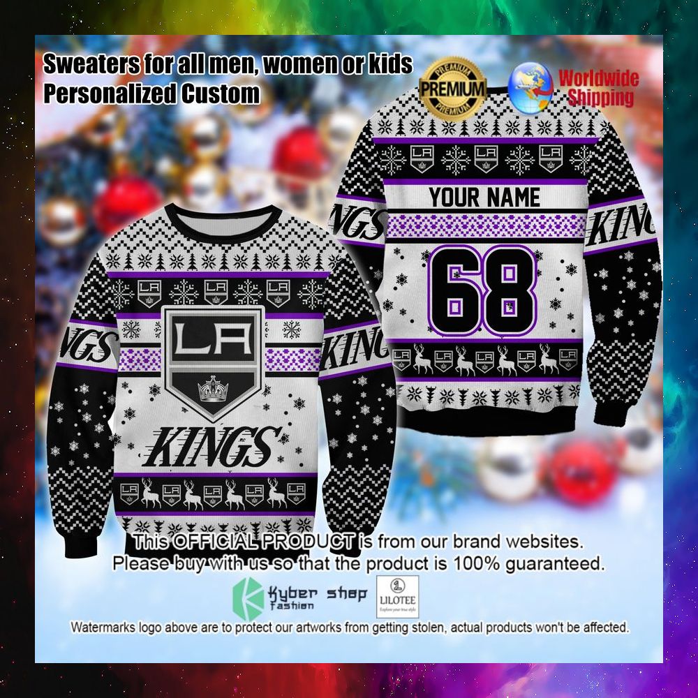 nhl los angeles kings personalized christmas sweater 1 604