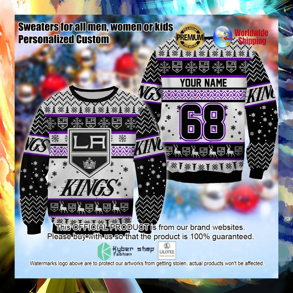 nhl los angeles kings personalized christmas sweater 1 698