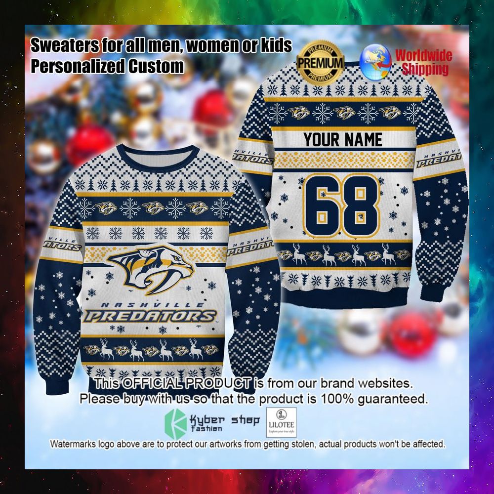 nhl nashville predators personalized christmas sweater 1 525