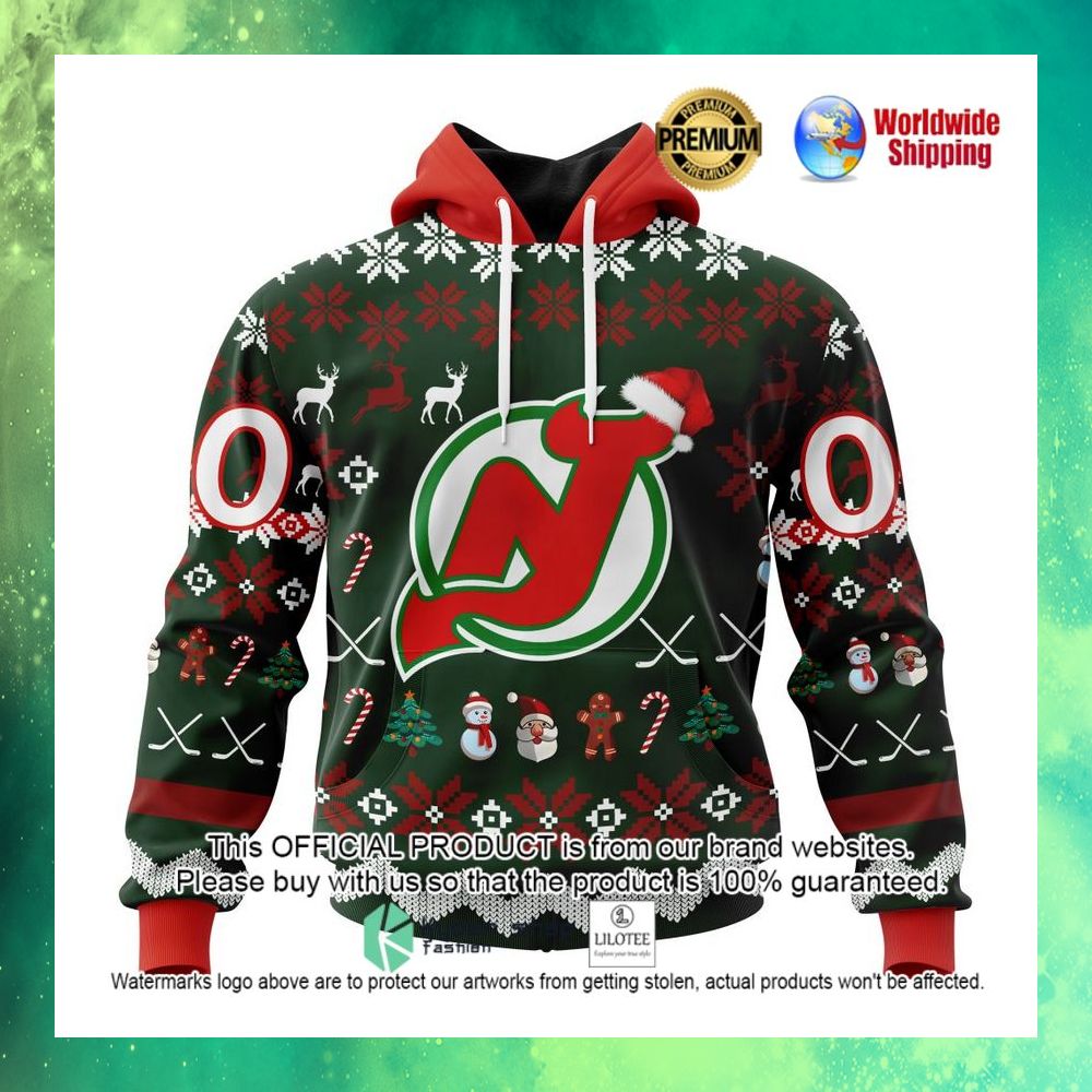 nhl new jersey devils team santa hat personalized 3d hoodie shirt 1 271