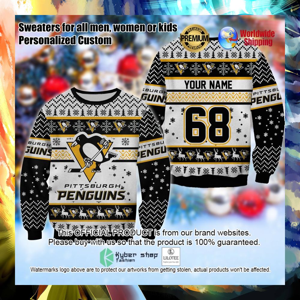 nhl pittsburgh penguins personalized christmas sweater 1 566