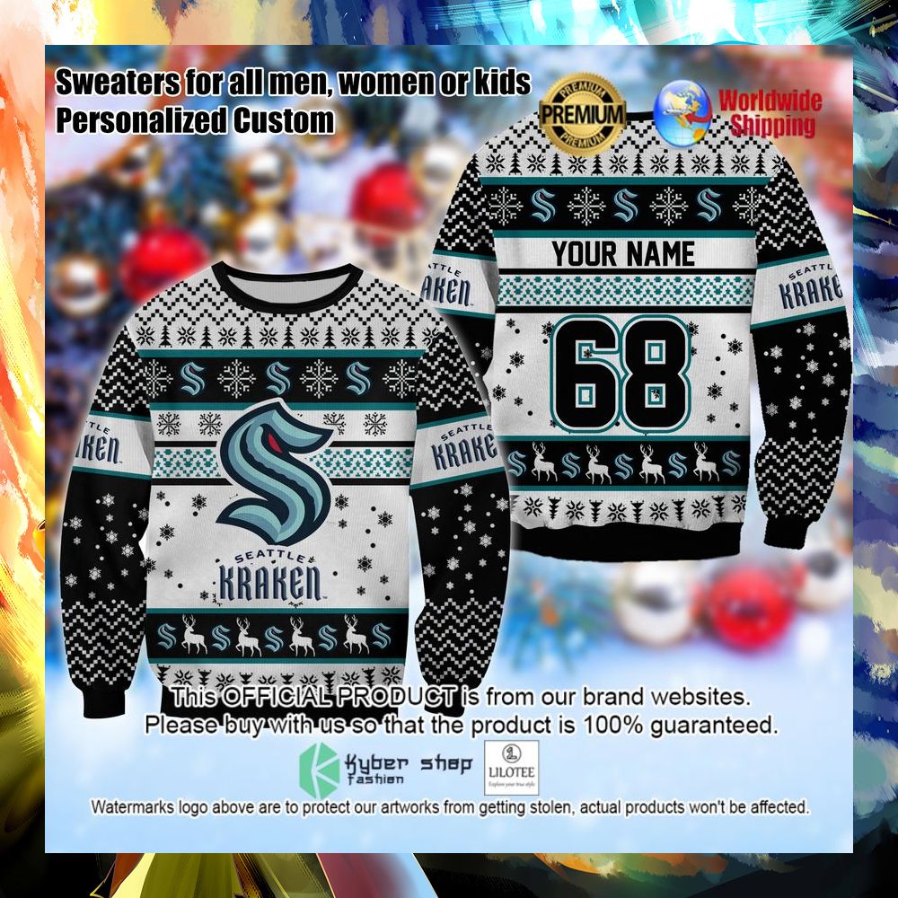 nhl seattle kraken personalized christmas sweater 1 279