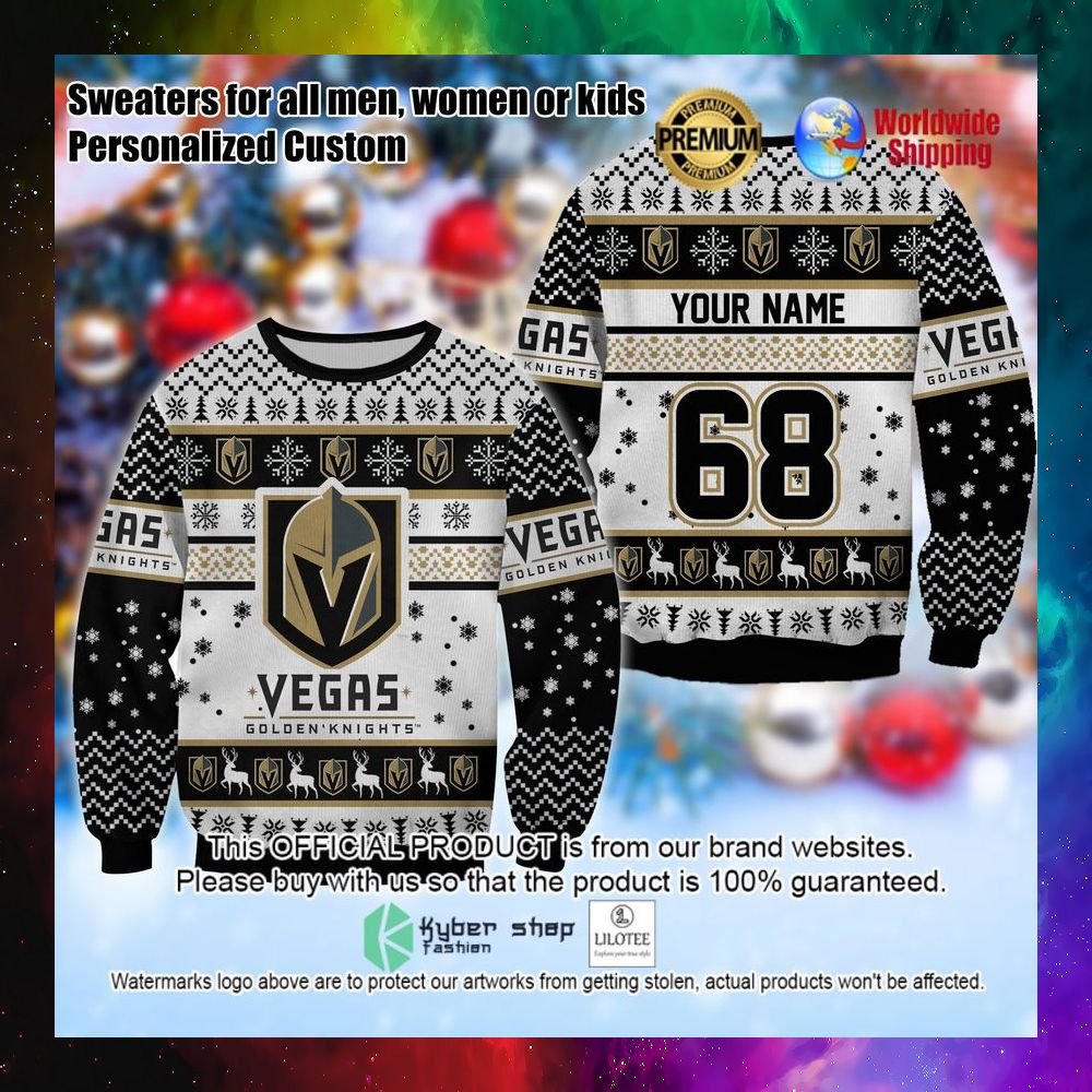 nhl vegas golden knights personalized christmas sweater 1 133
