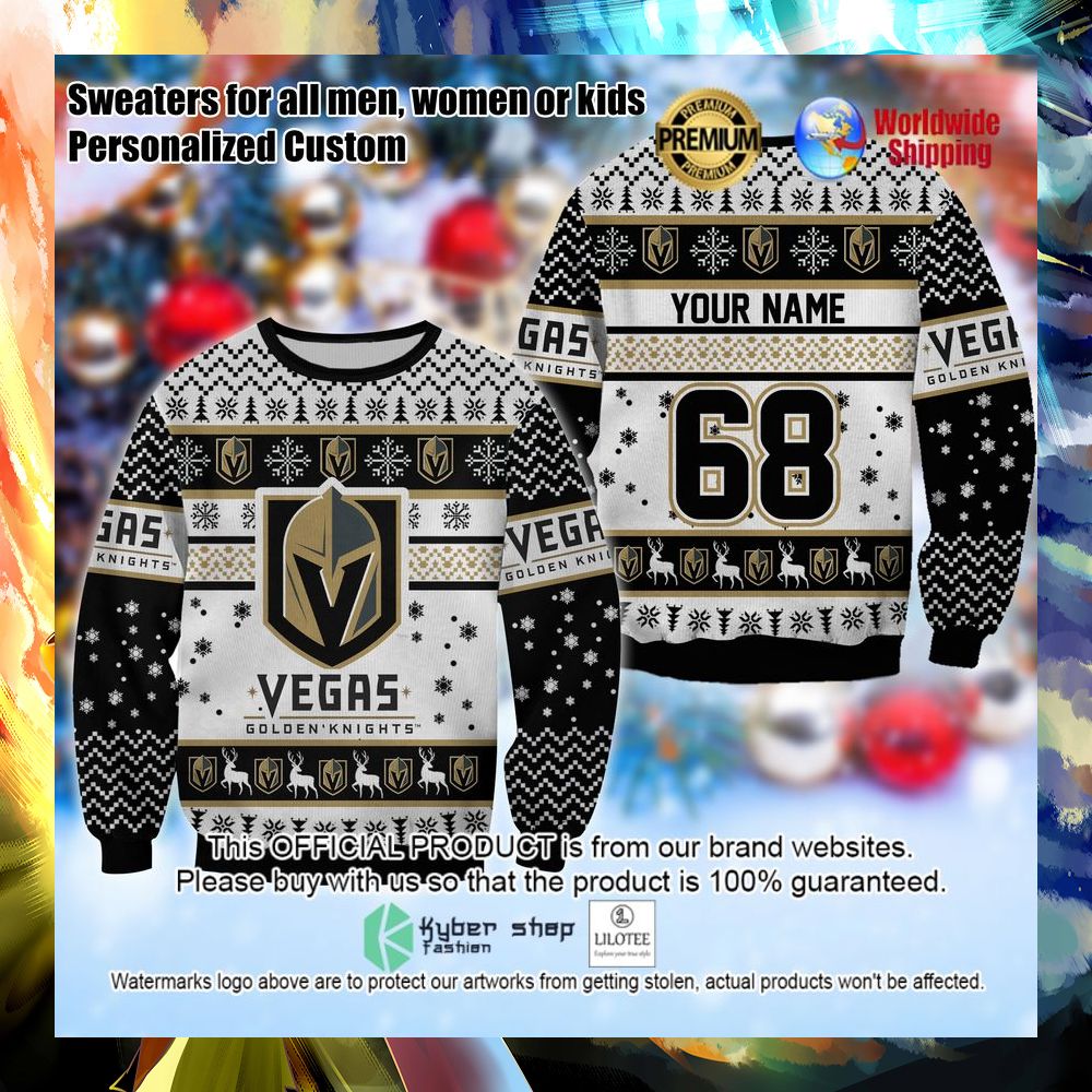 nhl vegas golden knights personalized christmas sweater 1 201