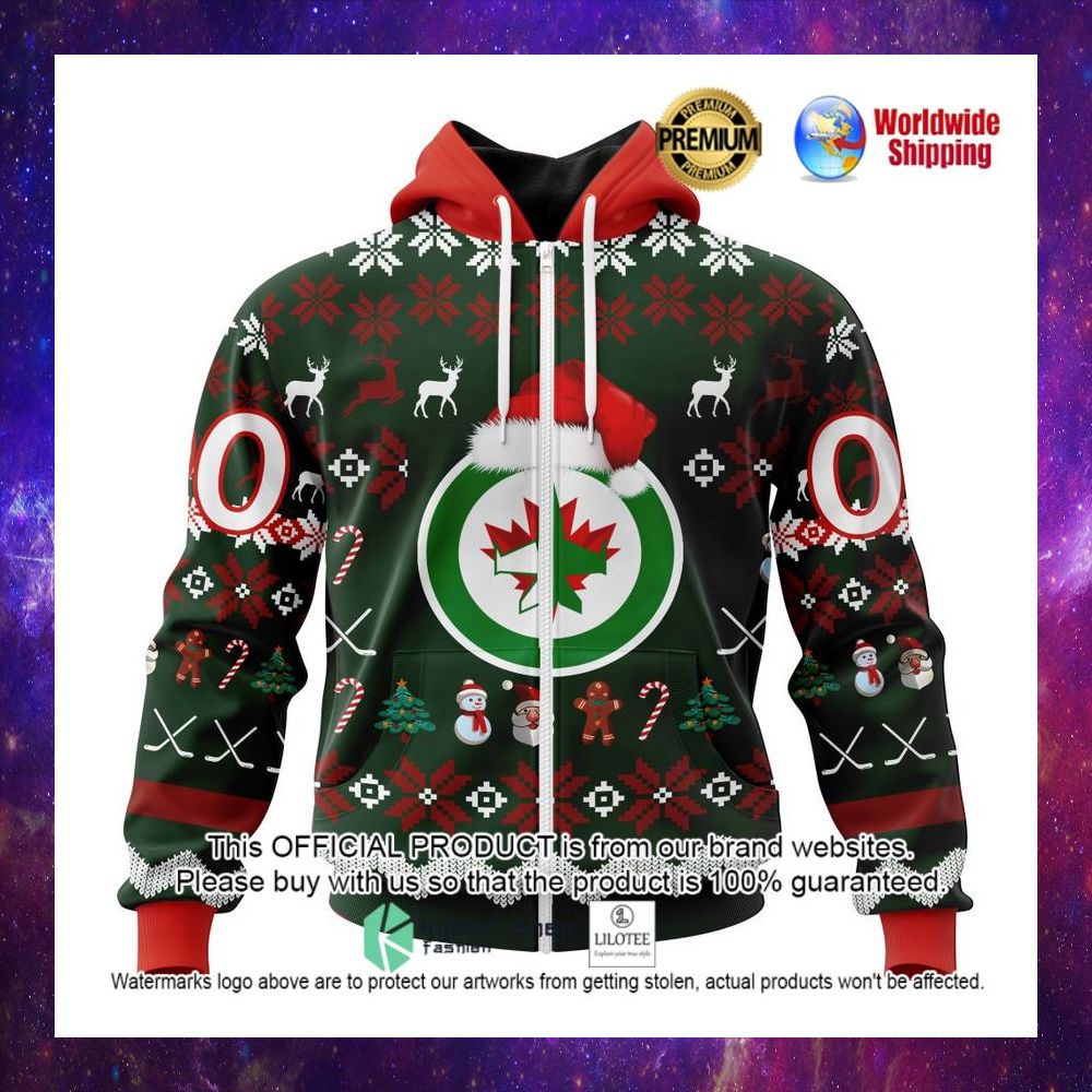 nhl winnipeg jets santa hat personalized 3d hoodie shirt 1 705