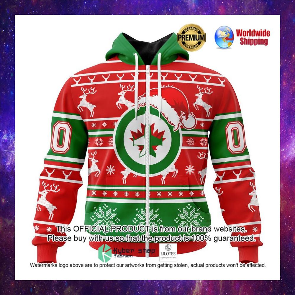 nhl winnipeg jets team santa hat personalized 3d hoodie shirt 1 483