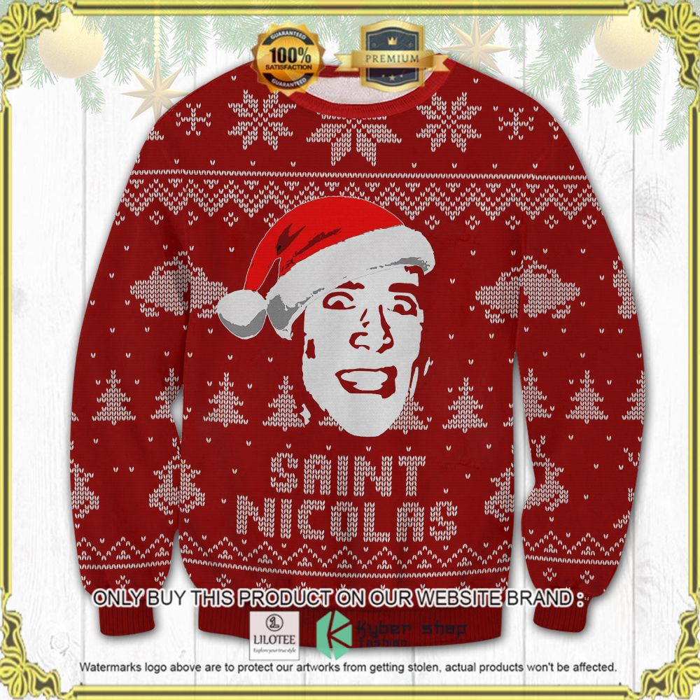 nicolas cage saint nicolas ugly sweater 1 85409