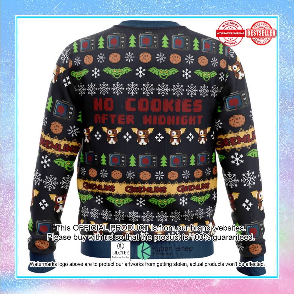 no cookies after midnight gremlins sweater christmas 2 736