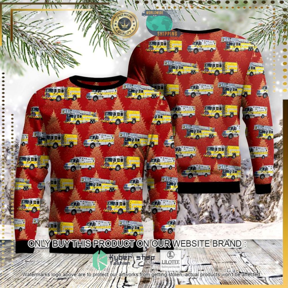 Nokesville Volunteer Fire And Rescue Christmas Sweater - LIMITED EDITION 4 nokesville volunteer fire and rescue christmas sweater 1 16499