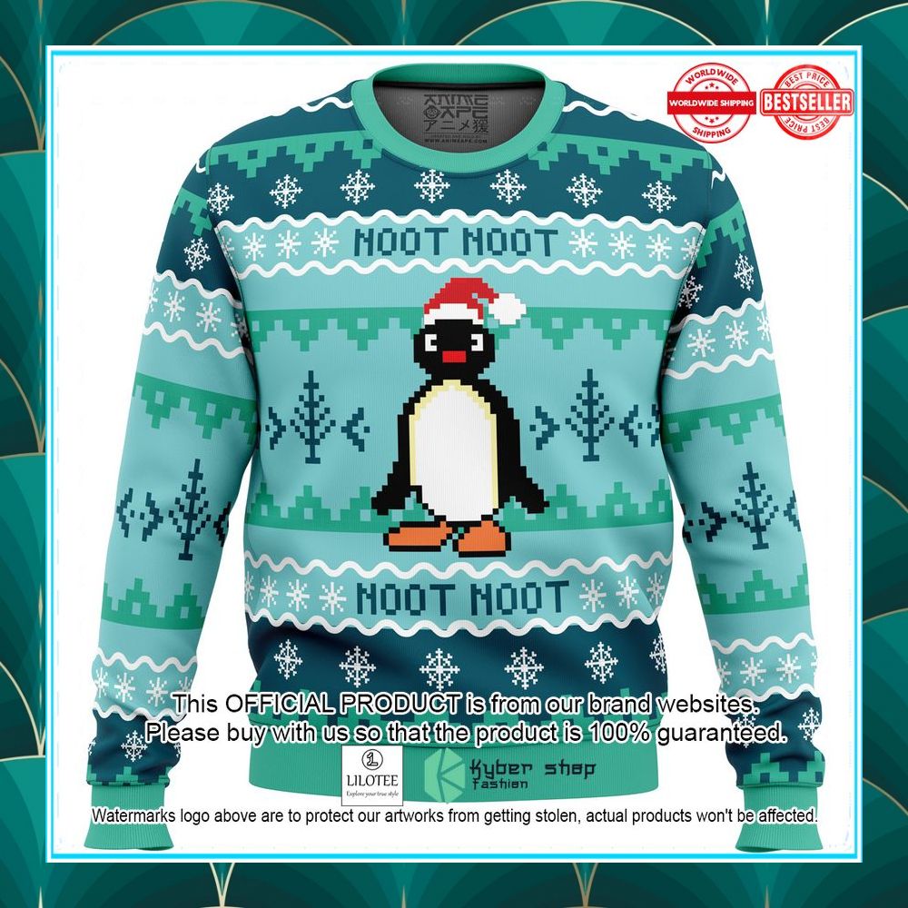 noot noot pingu christmas sweater 1 180