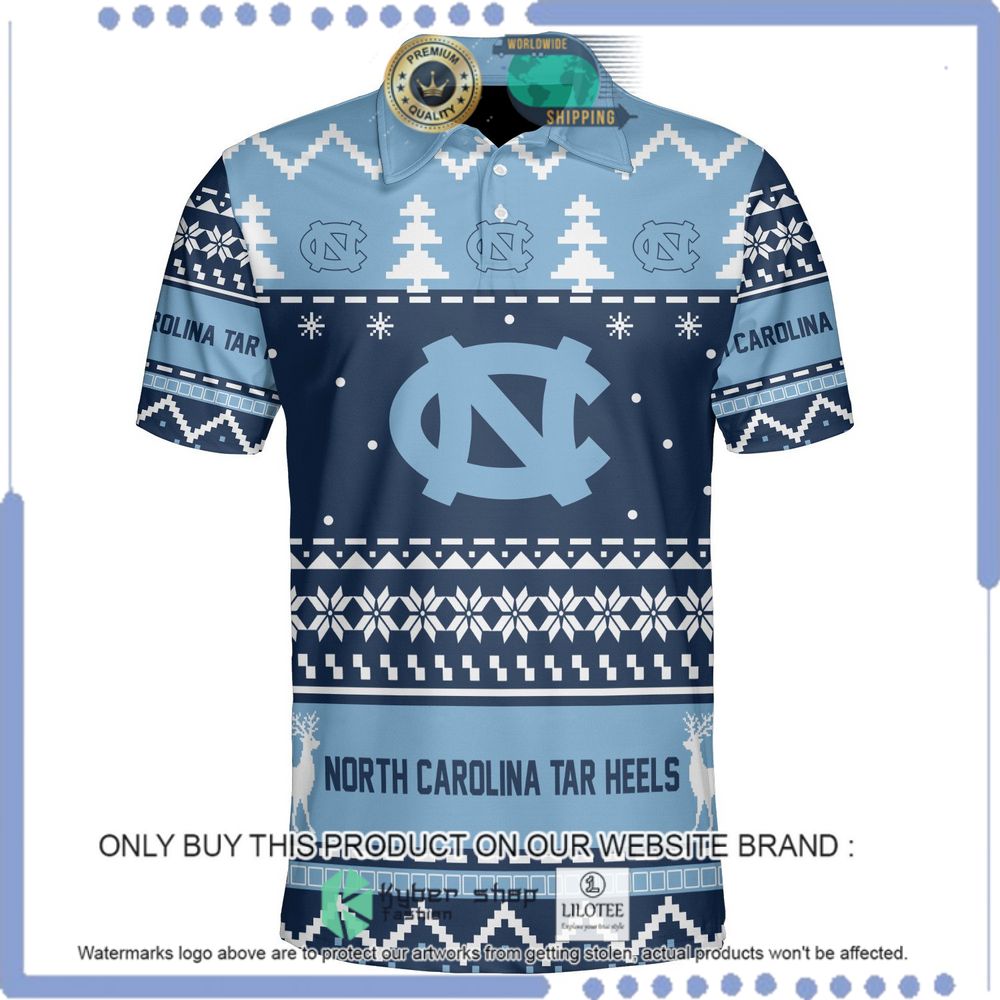 north carolina tar heels personalized sweater polo 1 35056