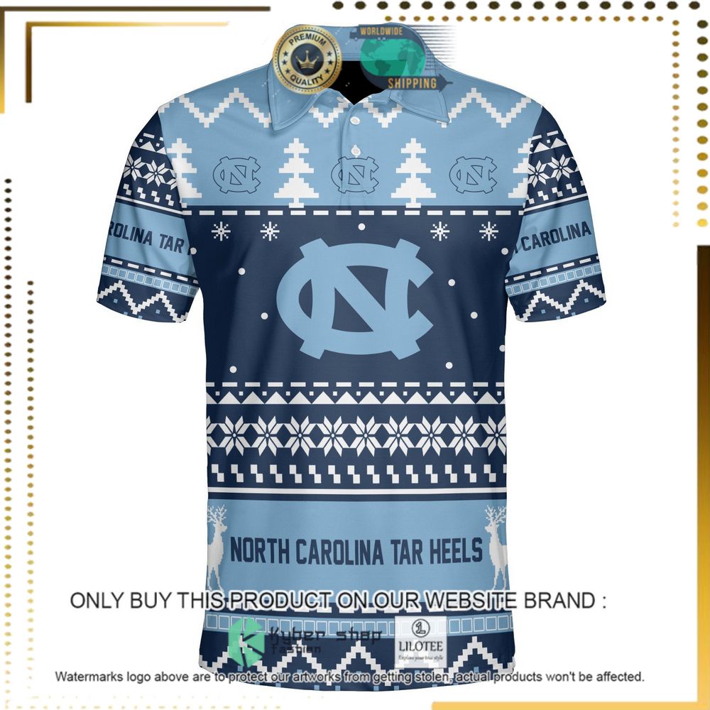 north carolina tar heels personalized sweater polo 1 85793