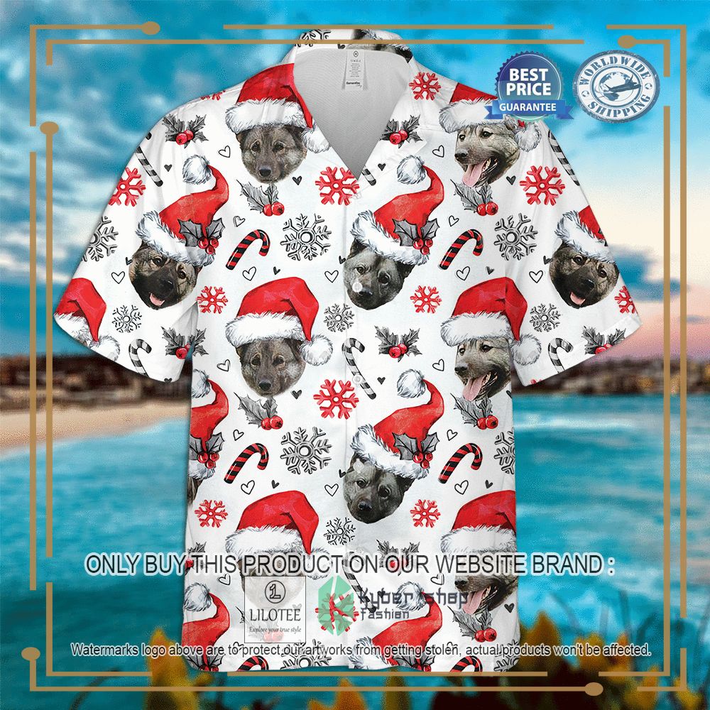 Norwegian Buhund Christmas Hawaiian Shirt 4