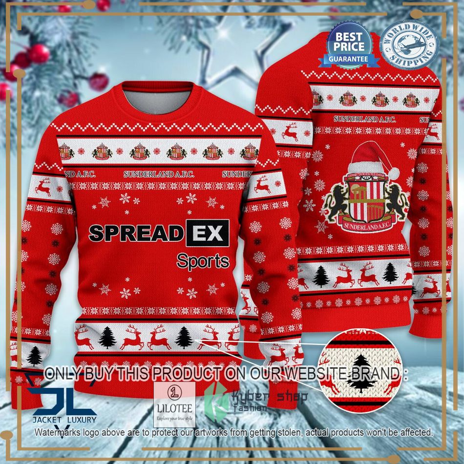 Sunderland A.F.C EFL Ugly Christmas Sweater - LIMITED EDITION 7