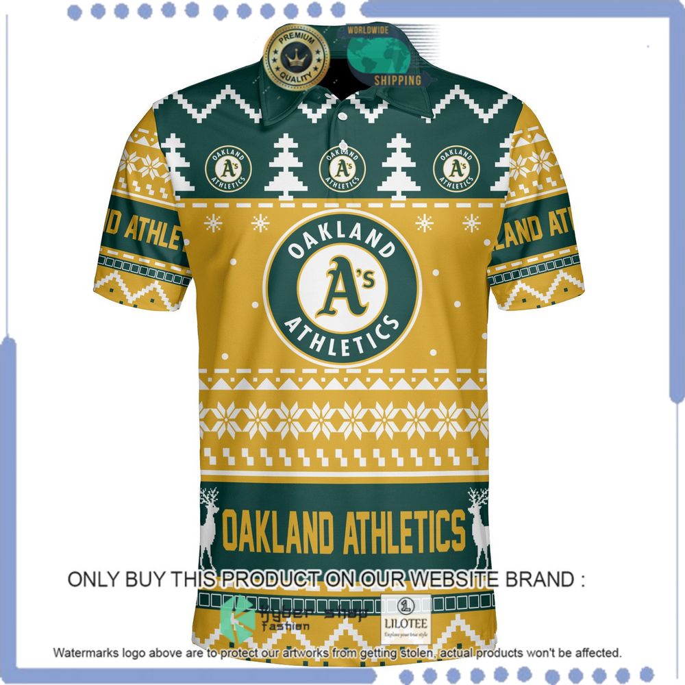 oakland athletics personalized sweater polo 1 14255