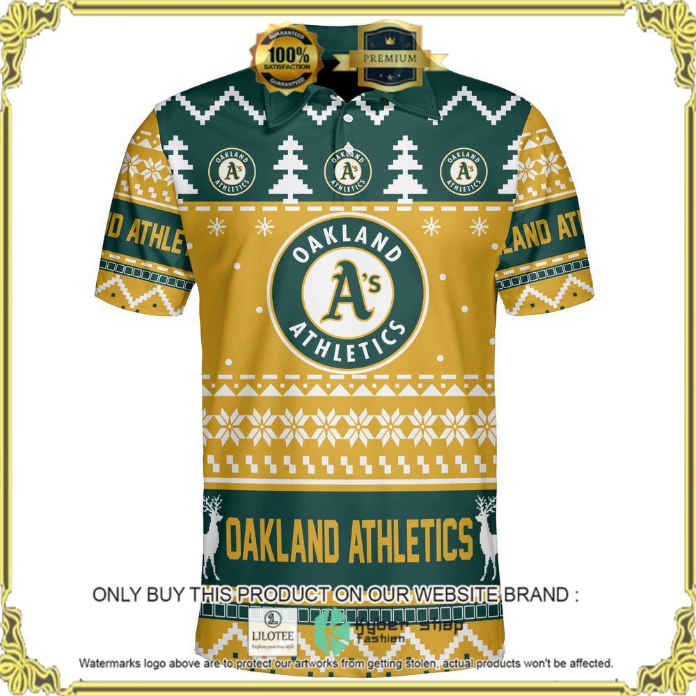 oakland athletics personalized sweater polo 1 64023