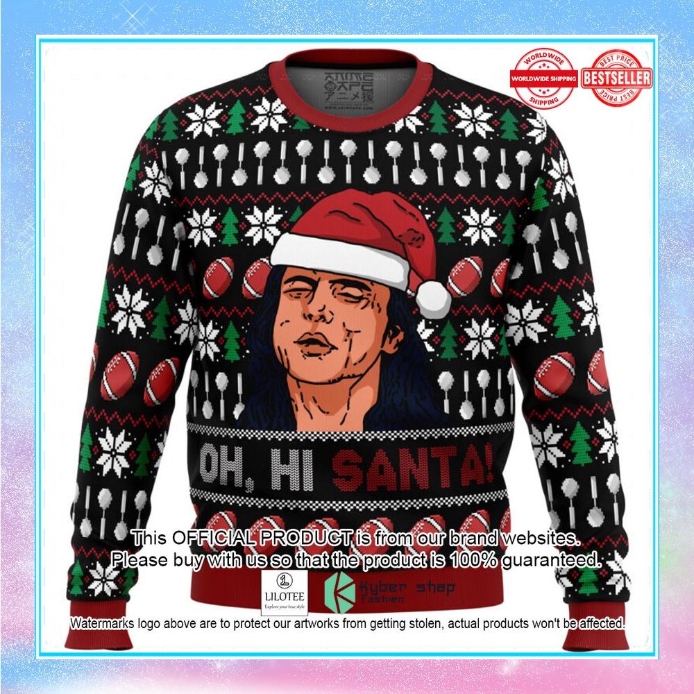 oh hi santa the room christmas sweater 1 241