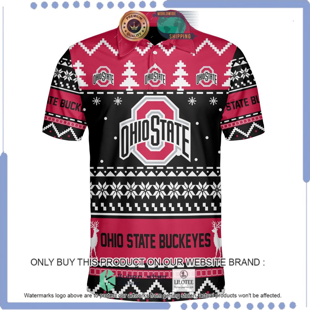 ohio state buckeyes personalized sweater polo 1 31433