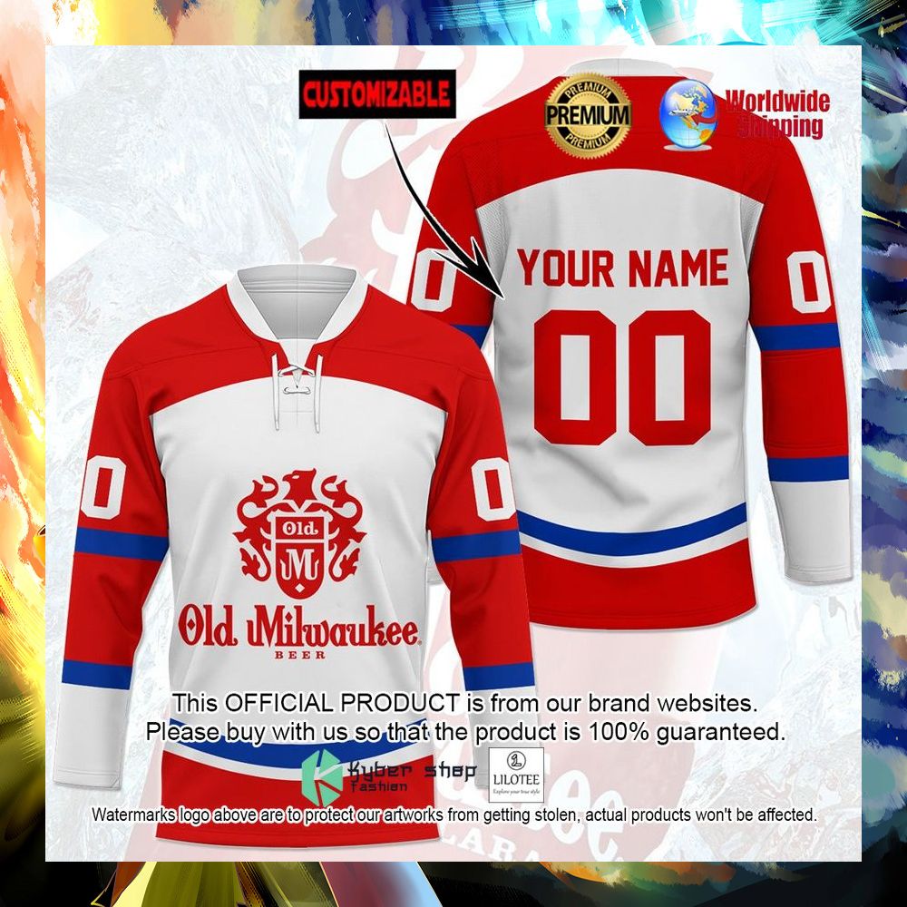 old milwaukee personalized hockey jersey 1 741