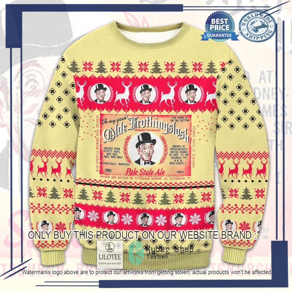 olde frothingslosh pale ale ugly christmas sweater 1 16991
