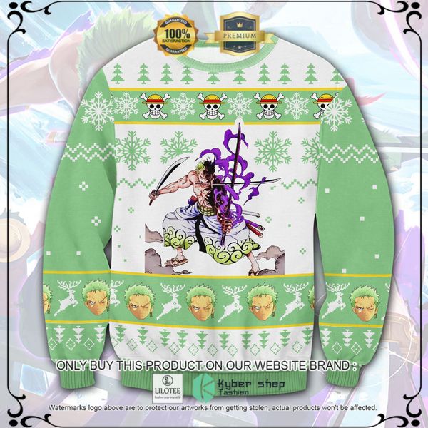 one piece zoro wano woolen knitted sweater 1 44637