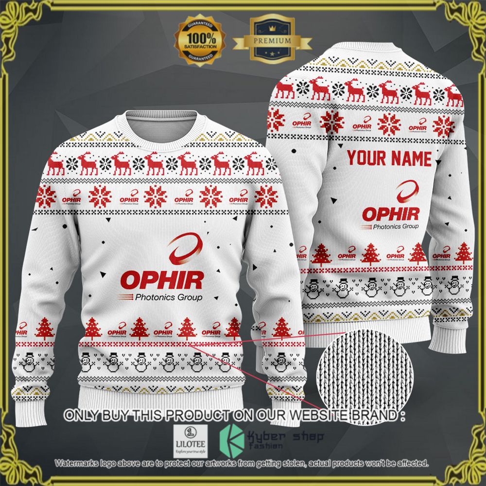 ophir photonics group your name white christmas sweater hoodie sweater 1 72035